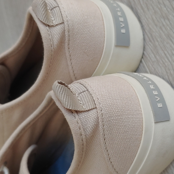 Everlane 100% Organic Canvas Cotton Platform Sneakers US women's 5 EUC - Picture 11 of 12